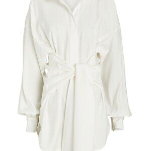 NONCHALANT the label: Daphne Tie Shirt Dress - Off White (NWOT)